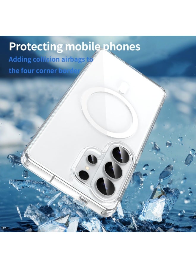 غطاء هاتف سامسونج جالاكسي S26 ألترا، لهاتف سامسونج جالاكسي S26 ألترا 5G 2026 | شفاف غير مصفر | يدعم الشحن اللاسلكي | حماية ضد الصدمات (شفاف) - Image 4